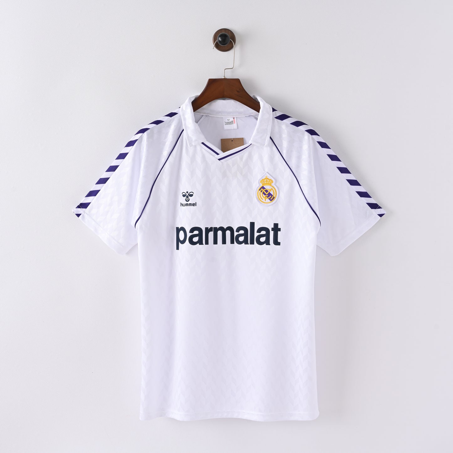 Real Madrid 86-87 Home Kit Soccer Jersey (Retro)