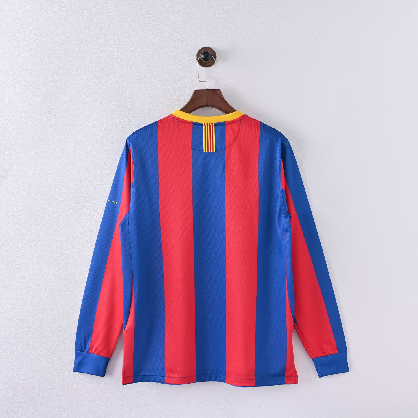 Barcelona 10-11 Home Kit Soccer Jersey (Retro) (Long-sleeve)