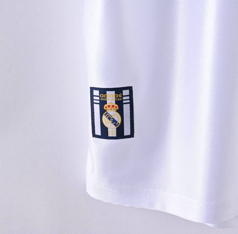 Real Madrid 98-99 Home Kit Soccer Jersey (Retro)