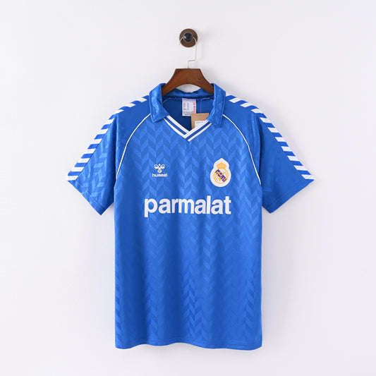 Real Madrid 86-87 Away Kit Soccer Jersey (Retro)