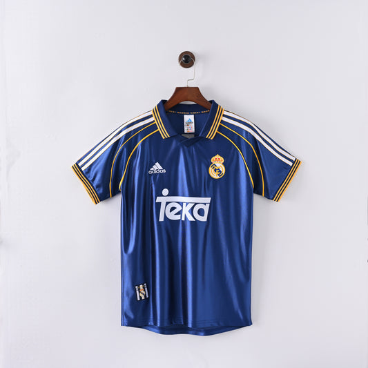 Real Madrid 98-99 Away Kit Soccer Jersey (Retro)