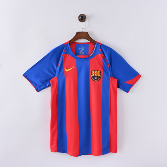 Barcelona 04-05 Home Kit Soccer Jersey (Retro)