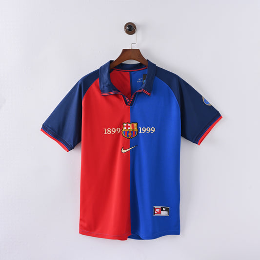 Barcelona 1899-1999 Kit Soccer Jersey (Retro) (Plain)