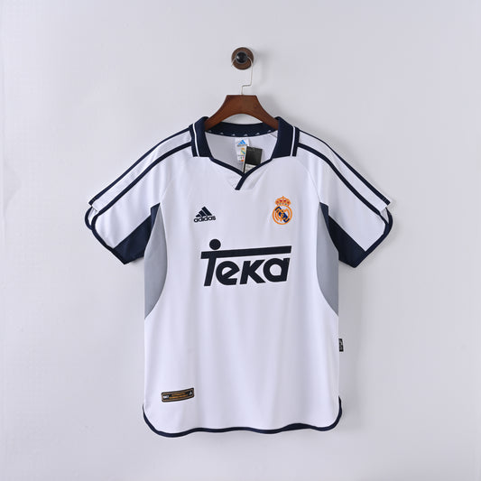 Real Madrid 00-01 Home Kit Soccer Jersey (Retro)