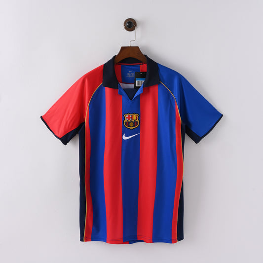 Barcelona 01-02 Home Kit Soccer Jersey (Retro)